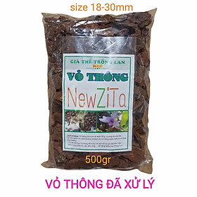 Mua Vỏ thông trồng Lan NewZita - Gói 500g Size lớn 18-30mm Đã qua xử lý