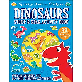 Hình ảnh sách Sparkly Balloon Sticker Activity Books: Dinosaurs