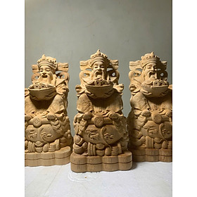 Mua Tượng ông thần tài kim tiền bằng gỗ ngọc am thơm nức kt cao 25x13x12cm