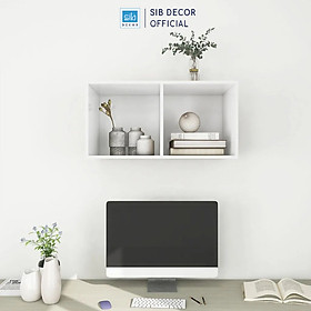 Mua Kệ Gỗ 2 Ngăn Treo Tường Trang Trí SIB Decor KT521