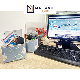 Mua Hộp vải mini may vải Oxford 600D  họa tiết hoạt hình Mai Anh House MA13