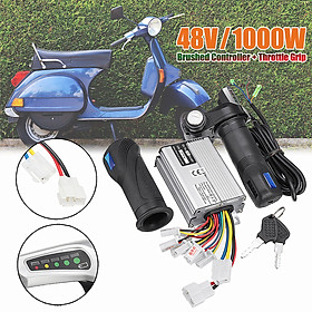 48V 1000W Electric Motor Brushed Controller + Throttle Grip