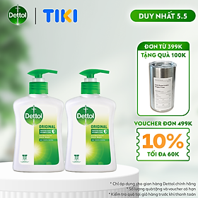 Combo 2 nước rửa tay diệt khuẩn Dettol 250G