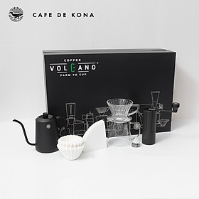 COMBO SET Pha Cà Phê V60-01 BLACK FAMILY CAFE DE KONA