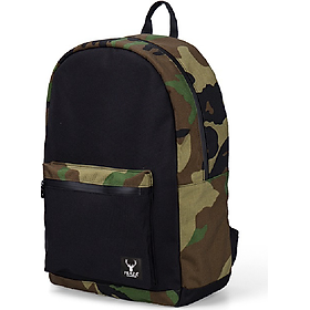 Balo Thời Trang Phối Màu Camo PRAZA - BL168 (Đen Phối Camo)