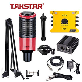 Hình ảnh Combo mic thu âm Takstar PC K320, Soundcard K10 - HÀNG CHÍNH HÃNG