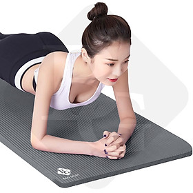 Thảm tập yoga gym  siêu dày 10mm & 15mm  chất liệu cao su NBR tập thể dục tại nhà, đệm văn phòng, thảm dã ngoại du lịch
