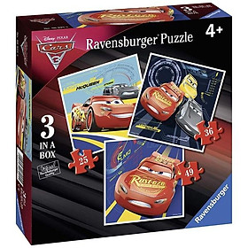 Xếp Hình Puzzle Chủ Đề Cars 3 Bộ 25/36/49 Mảnh - Ravensburger RV069255