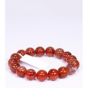 Vòng tay phong thủy đá thạch anh tóc đỏ đồng trục AAA mệnh hỏa, thổ - Ngọc Quý Gemstones