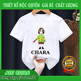 ÁO THUN IN HÌNH CHARA VỚI SANS BIỆT ĐỘI GANGSTER CHO BÉ CỰC CHẤT