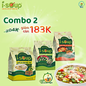 Combo 3 Túi Canh ISOUP (Cải Chua + Kim Chi+ Rong Biển) - Canh Ăn Liền Sấy Thăng Hoa