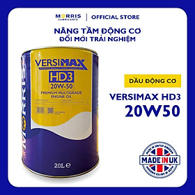 Dầu Nhớt Cao Cấp Cho Động Cơ Diesel Công Suất Lớn - Morris Lubricants Versimax HD3 20W-50 / Xô 20L