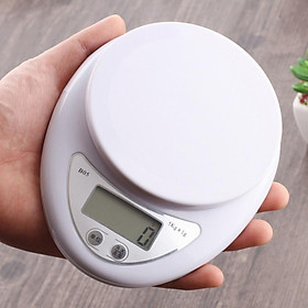 Cân Điện Tử Nhà Bếp Mini Electronic Kitchen Scale Cân Thực Phẩm 5Kg – 1G Kèm Pin