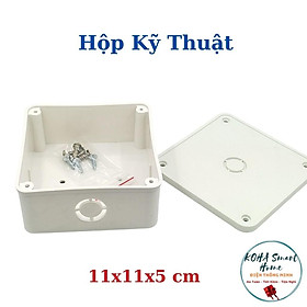 Mua Hộp kỹ thuật chuyên dụng lắp thiết bị điện - dây nguồn camera 11x11x5 cm