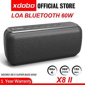 Mua Loa Bluetooth 5.0 Xdobo X8 II Công Suất 60W  Loa Di Động Ngoiaf Trời Chống Nước IPX5  Hỗ trợ 3 chế độ phát Bluetooth/Thẻ TF/AUX - Hàng chính hãng