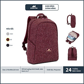 Ba lô rivacase 7923 dành cho laptop 13.3" chất liệu polyester hàng chính hãng