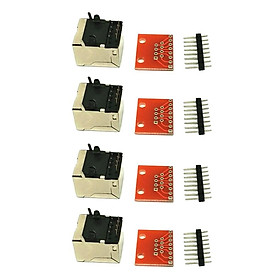 4x  Ethernet Cards Connector Breakout Board Module Terminals