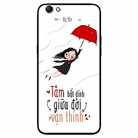 Ốp lưng in cho Oppo F1s/ A59 Mẫu Cô Gái Dù Đỏ
