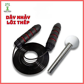 Dây Nhảy Thể Dục PVC Lõi Thép Kèm Tạ Sắt - YOGA QG, Có Thể Tùy Chỉnh Độ Dài Tối Đa 3m, Kèm Tạ Nặng 160g, Giúp Tăng Cường Thể Lực và Sự Dẻo Dai Của Cơ Thể