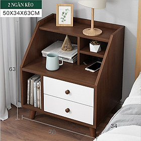 Mua Tủ Kệ Để Đầu Giường Có 2 Ngăn Kéo Phong Cách Hiện Đại TUTT-02 ZataFu