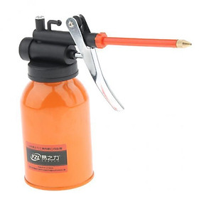 2- 250ml Steel High Pressure Hand Pump Oiler Oil Pot Spray Can for