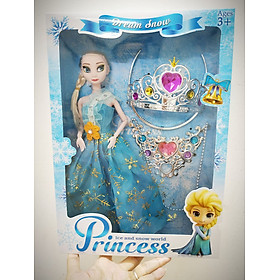 Đồ chơi búp bê Nữ hoàng băng giá Elsa Frozen có khớp thay đổi tư thế linh