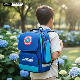 Balo Học Sinh Nam Cấp 1 Xbags Power XB3017 Cao Cấp – Balo Nhiều Ngăn Tiện Dụng, Form Dáng Cứng Cáp, Chống Thấm, Màu Xanh Cá Tính!