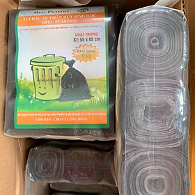 Mua 1kg túi rác 3 cuộn tự huỷ sinh học chính hãng an toàn bảo vệ môi trường