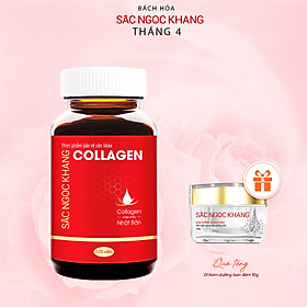 Viên uống Collagen Sắc Ngọc Khang 120 viên giúp tăng đàn hồi, mịn màng da