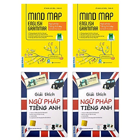 COMBO 2 quyển sách Giải thích ngữ pháp tiếng anh - Mindmap English Grammar Ngữ pháp tiếng Anh bằng sơ đồ tư duy