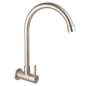 Mua Vòi rửa chén lạnh âm tường Inox SUS 304 Eurolife EL-RC08 (Trắng vàng)