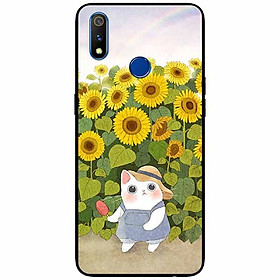 Ốp lưng dành cho Realme 3 Pro mẫu Mèo Mập Hướng Dương