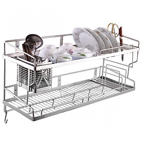 Kệ chén đa năng Inox 304 cao cấp dài 90 cm (D90 x W28 x H45)