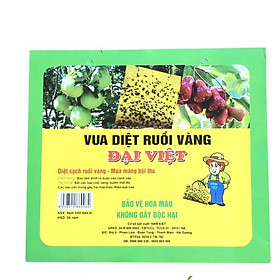 Keo Dính Ruồi Đại Việt – Vua Diệt Ruồi Vàng – Diệt Sạch Ruồi Vàng – Mùa Màng Bội Thu (20 Miếng)