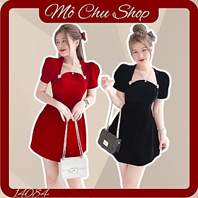 ĐẦM XÒE NHUNG ĐÍNH TAG HOA  14087