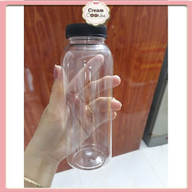 Mua Chai Nhựa Pet Tròn Nắp Đen Cổ To 330ml (đựng chè dưỡng nhan)