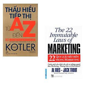 Download sách Combo sách Marketing: Thấu Hiểu Tiếp Thị Từ A Đến Z, 22 Quy Luật Bất Biến Trong Marketing.