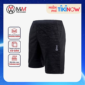 Quần đùi short gió nam thể thao Họa Tiết Rằn Ri trẻ trung năng động, thoáng mát co giãn 4 chiều MRM Manlywear