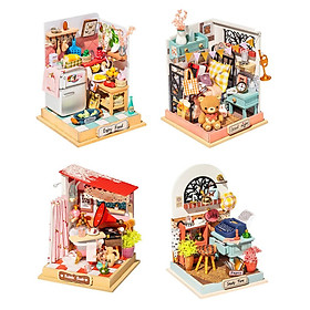 4pcs Handcraft Creative Dollhouse Furniture Set 3D Puzzles Birthday Toy