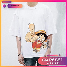 SIÊU RẺ - ️️Áo Thun In Hình Monkey D. Luffy cực chất, cực dễ thương - One Piece / có size cho trẻ em