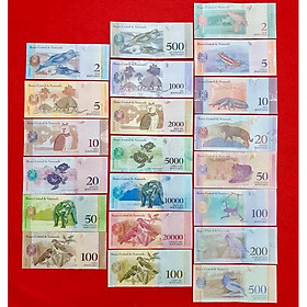 Mua Combo 21 tờ tiền cổ khác nhau của Venezuela   bộ tiền đẹp nhất thế giới