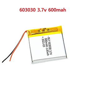 Pin sạc Lithium LiPo 1s 3.7V 600mah 603030 Cho tai nghe,loa Mp3 MP4 MP5 GPS PSP Bluetooth