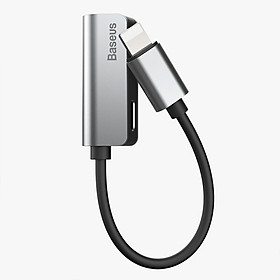 Cáp Chuyển Đổi Lightning Sang Jack Audio 3.5mm Baseus - Xám Đen