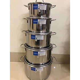 Mua Nồi inox luộc gà dày dặn 30cm và 32cm sử dụng được bếp từ