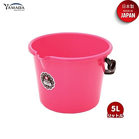 Xô nhựa Yamada 5L có quai xách, làm từ nhựa PP cao cấp - nội địa Nhật Bản