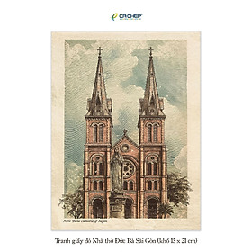 Tranh giấy dó Nhà thờ Đức Bà Sài Gòn - Đông A