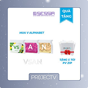 [TẶNG 5 TÚI PV ZIP] Thực Phẩm Sức Khoẻ VS+A+N | V Alphabet - Điều hòa huyết áp, Giảm đau chân, Chống nhiễm trùng hệ thống sinh dục - PROJECT V - Xuất xứ Pháp, Hàng Chính Hãng