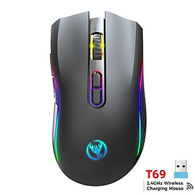 Chuột Không Dây Pin sạc T69 Gaming Mouse Type C