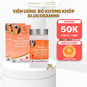 Combo Ưu Đãi Viên Uống Hỗ Trợ Xương Khớp Plant Glucosamine QN Wellness Chiết Xuất Ngô Thuần Chay, Cung Cấp Máu Cho Khớp, Hỗ Trợ Giảm Sưng, Nâng Đỡ Sụn, Tăng Khả Năng Vận Động  - Hộp 60 Viên x2