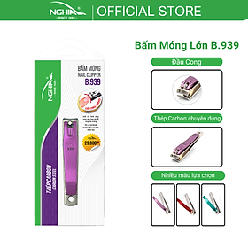 Bấm Móng Tay Thép Carbon Chuyên Dụng KỀM NGHĨA B.939 - Lưỡi Cong (Loại Lớn)